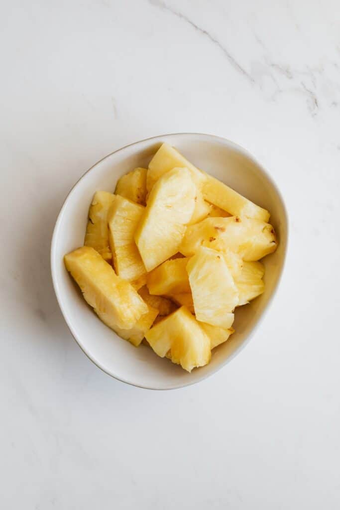 pineapple in a bowl